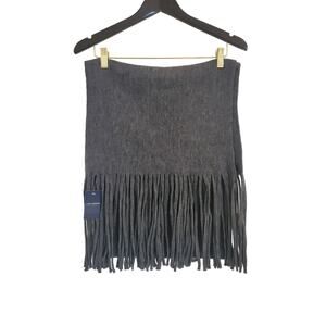 NWT Lucky Brand Gray Fringe Scarf